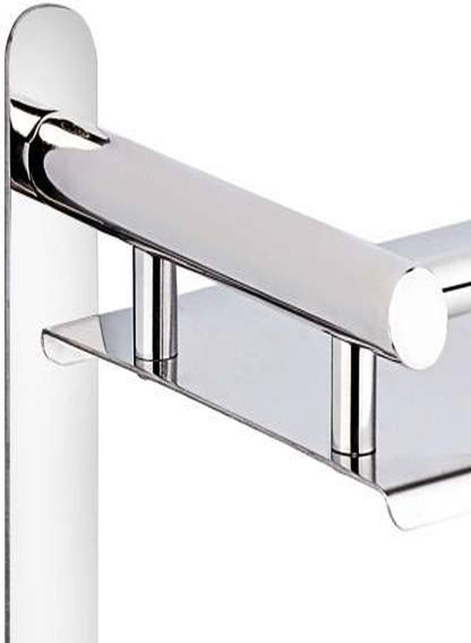 Filox Shelf Multipurpose Layer SS Multi-use Rack with Double Soap Dish and Toothbrush Holder Stainless Steel Wall Shelf Silver (Color 3) - Image 4